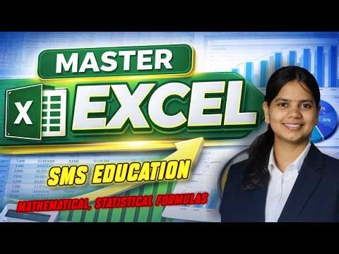 Microsoft Excel Full Beginner Course - Excel basic Formulas (Mathematical, Statistical Functions)
