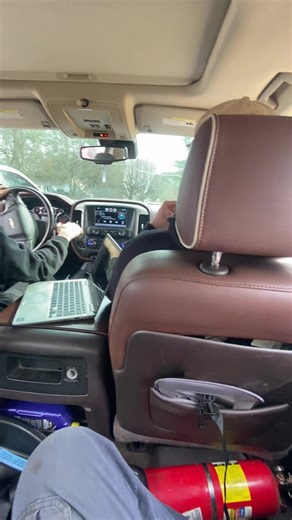 1 quart of oil, a computer, an a fire extinguisher= PREPARED 🔥 #Turbo #HighCountry #LTX #silverado #Hoodstack