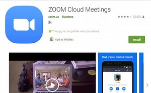 Zoom video app