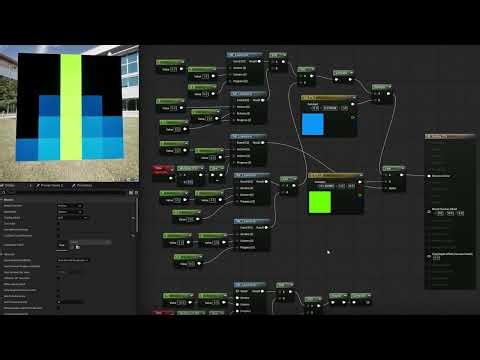 Equalizer and my Line in Grid function ░ Unreal Engine Material