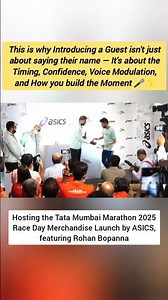 Anchor for Sports Event | Anchor Aman Malhotra | Rohan Bopanna | ASICS #anchoring #shorts