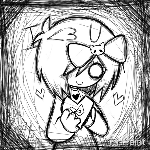 love🖤 #emo #drawing #ibispaint #luv #u