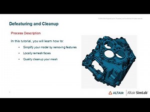 SimLab - Defeaturing and Cleanup