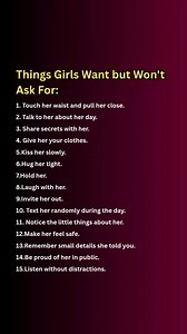 335K views · 2.3K reactions | Things girls want but won't ask for..... | Facts World | Facebook