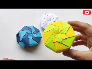 ORIGAMI caja con tapa 👍 fácil y rápido papiroflexia (box with lid easy and fast)