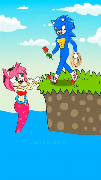 funny 3D cartoon ll sonic cartoon
