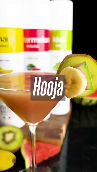 Hooja: Bananmelon, Kiwi och Citron Drinkrecept