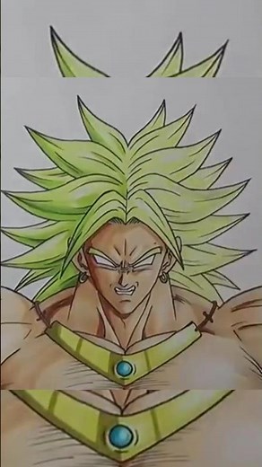 How to Draw Legendary Super Saiyan Broly | Dragon Ball Super Drawing #broly #dragonball #drawing