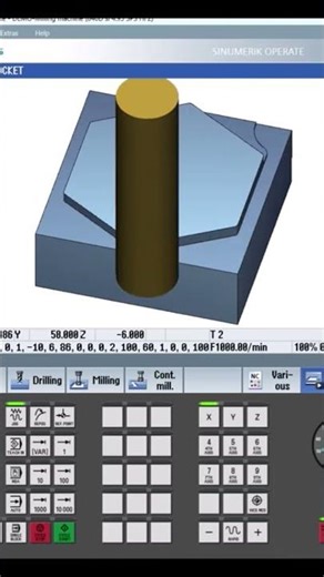 spigots milling #sinumerik #cncsoftware#siemens808d #cncmill #siemens828d #cnc #siemens sinutrain