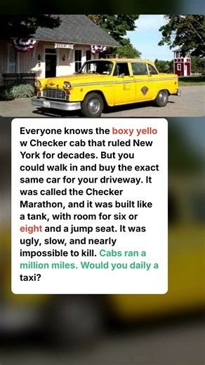 Checker Sold the New York Taxi as Your Family Car