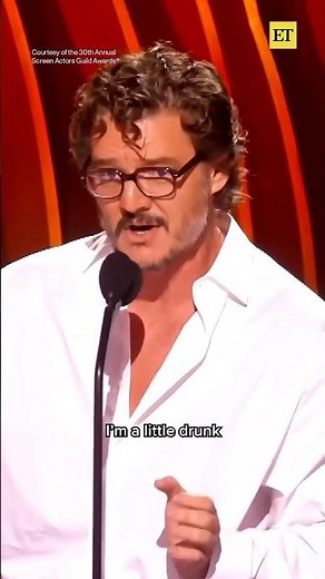 Pedro Pascal's Unforgettable SAG Awards Acceptance Speech 😭 #shorts