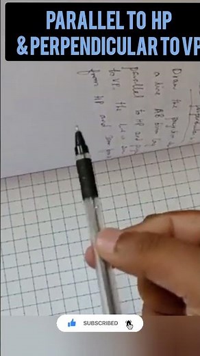 Parallel to HP & Perpendicular to VP- Projection of lines #projectionofstraightline #drafting