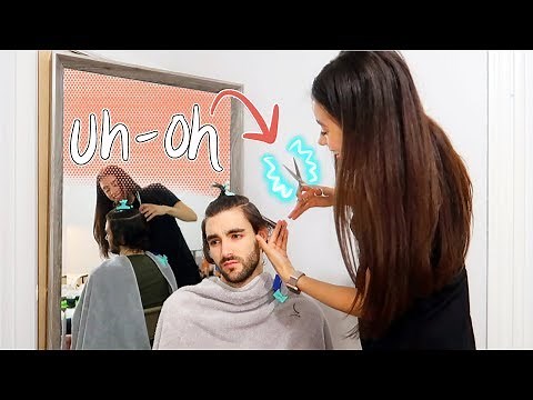 GIRLFRIEND GIVES BOYFRIEND A HAIRCUT IN QUARANTINE!