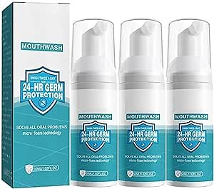 (50ML*2 PCS) Mouthwash Foam,Teeth Mouthwash Whitening Toothpaste Foam,Ultra-fine Mousse Foam Whitening Products,Deep Cleaning Toothpaste,Teeth Whitening Foam for White Teeth & Fresh Breath