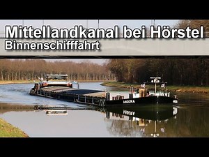 Binnenschifffahrt auf dem Mittellandkanal - Güterschiff und Tankschiff