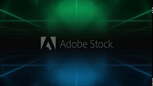 80s retro futuristic sci-fi seamless loop. Retrowave neon lights animation background V4