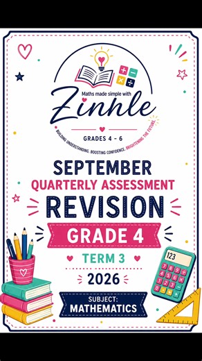 Grade 4 Mathematics Term 3 Revision Worksheet