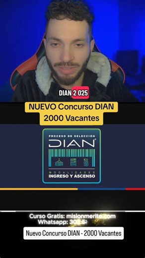 Camilo Torres | Misión Mérito on Instagram: "El nuevo concurso de la DIAN ofertará 2000 vacantes de empleo para todos los niveles, especialmente para los profesionales sin experiencia. Si quieres participar en este concurso, te explico cómo puedes consultar la tabla de empleos, donde podrás ver cuántos empleos se van a ofertar en cada nivel. Ten en cuenta que este concurso actualmente se encuentra en etapa de planeación y que tendremos más noticias en los próximos meses. #nuevo #concurso #dian #