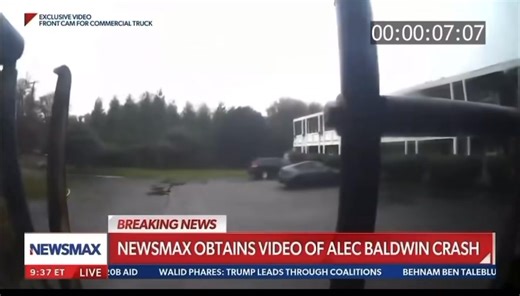 Alec Baldwin blames a massive garbage truck for why he crashed his wife's car into a "big fat tree" in the Hamptons. Newsmax has obtained footage of the crash showing Baldwin running into the tree (end of video below). "It was the biggest garbage truck I've ever seen. Anyway, I won't go into the details now and bore you, but to avoid hitting him, I hit a tree. I hit a big fat tree and crushed my car, my wife's car. I crushed my wife's car." #wyiiicrimesmatter #WHITECRIMESMATTER | White Crime Mat
