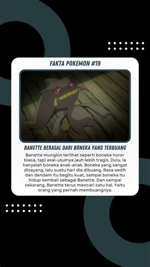 Banette Berasal Dari Boneka Yang Terbuang