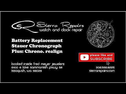 Stauer Battery Replacement and Chronograph Zero Reset.