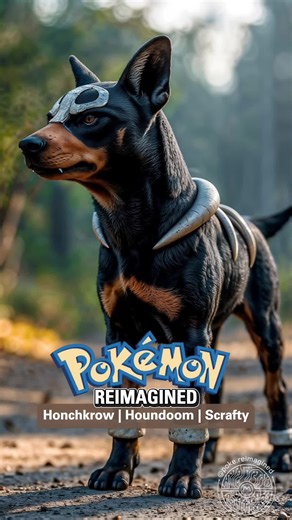 ▪️Dark Energy Mega Evolutions. Scrafty, Houndoom, & Honchkrow! ▪️ Comment which Pokemon you want to see next! 💬 #pokemon #evolution #pikachu #houndoom #megaevolution