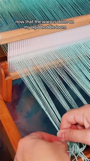 Warping an Ashford rigid heddle weaving loom