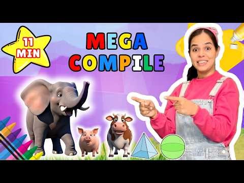 Ms. Ruby’s Big Learning Adventure! 🌟 Episodes 1-5 Compilation | Nursery Rhymes & Kids and Toddlers