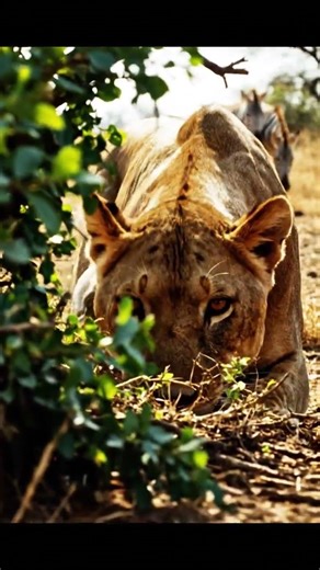 Master of Stealth Lioness Stalks Zebra Pride!