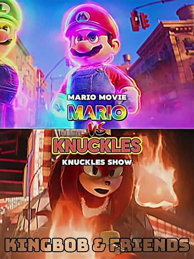 Star Mario VS Knuckles (Flames of Disaster)