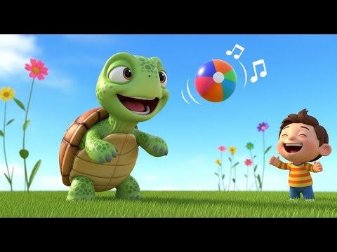 The Turtle Who Bounced a Ball | Fun Children's Nursery Rhyme and Learning Song