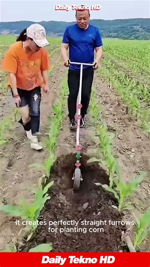 Why Hoe When You Can Push 😲 This Tool Is Genius #HandPlow