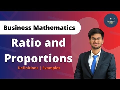 Ratio and Proportions | Business Mathematics | BBA/B.com | Study at Home with me