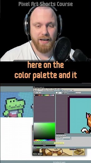 Picking colors IN (but OUTSIDE) of Aseprite #pixelart #aseprite #gamedev