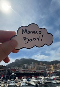 Monaco GP Surprise: Message Written in the Clouds