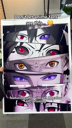 Naruto Sharingan Metal Poster | Magnetic Uchiha Wall Art