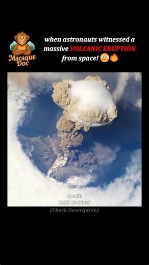 volcano eruption from space #shorts