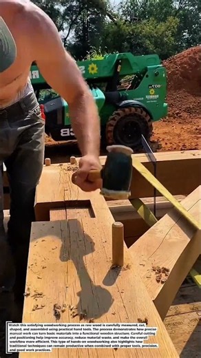 Satisfying Woodworking Process Using Simple Hand Tools
