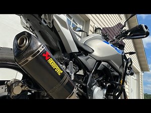 19 BMW G310GS Akrapovic Full System installed