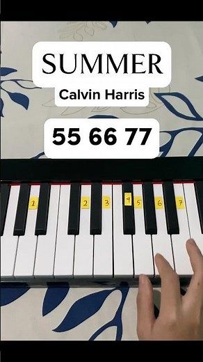 Summer - Calvin Harris (Piano Tutorial) #music #shorts