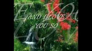 AND I LOVE YOU SO Lyrics - DON MCLEAN | eLyrics.net
