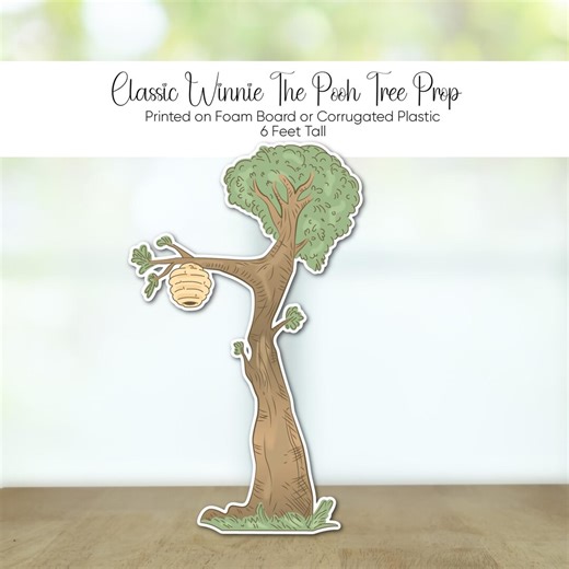 Winnie the Pooh Tree Cutout: First Birthday Party Prop - Etsy