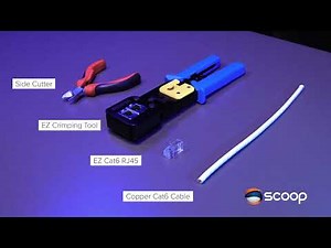Scoop's EZ Combo RJ45 Crimp Tool: Crimping Cat6.