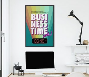 Art mural de paroles de chanson | Affiche téléchargeable des paroles de la chanson Business Time by Flight of the Conchords | Cadeau artistique amusant pour les amateurs de musique humoristique - Etsy France