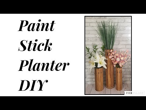 PAINT STICK PLANTERS DIY PAINT STICK CRAFTS