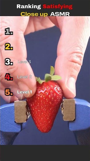 Ranking Satisfying Close up ASMR