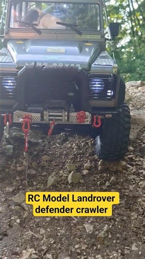 RC Model Landrover defender crawler #rc_crawler #rc_toys #rc_hobby #axial
