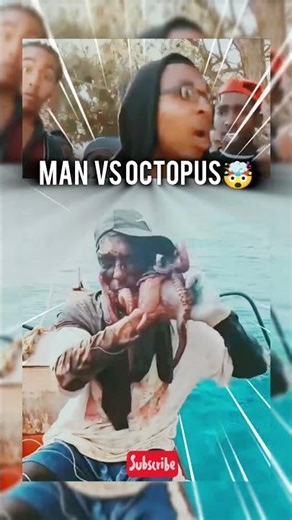 Man vs Octopus: Unbelievable Catch! 🐙 #shorts
