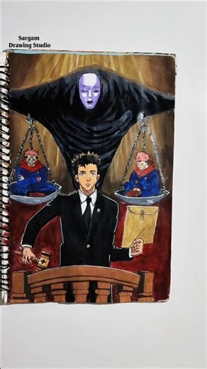 Higuruma’s Domain Expansion Drawing #shorts #jujutsukaisen.