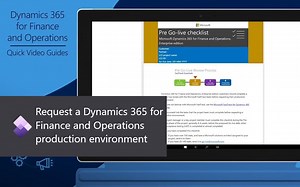 『Dynamics AX』Request a Dynamics 365 FO production environment